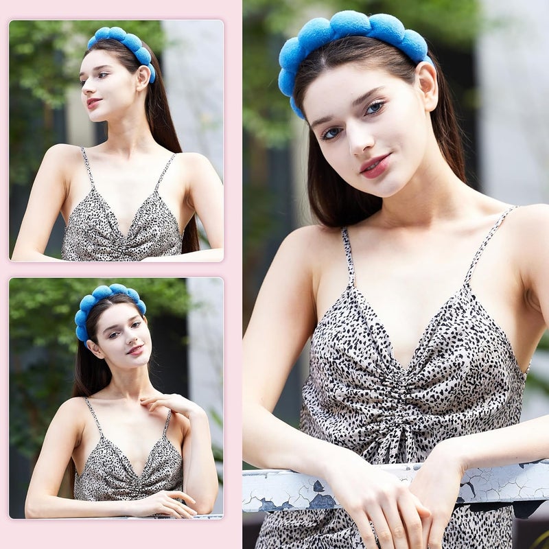 Ztomine Store Headbands for Women - Spa Headband and Wristband Set - Headband for Washing Face,Facial Mask,Makeup and Skin Care,Gifts for Women and Teen Girl Gifts Trendy Stuff - Image 5